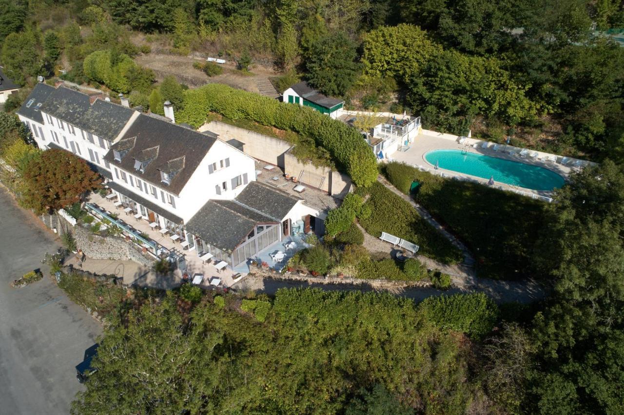 Logis Hotel Le Belle Rive Najac Exterior foto